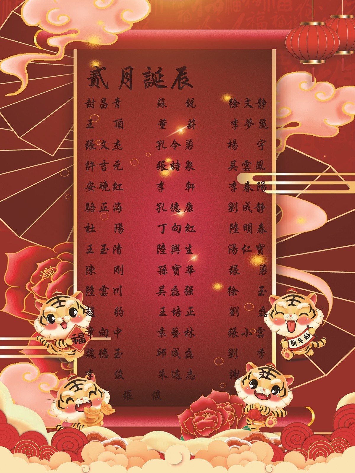 【生日祝福】恭祝02月生日的員工生日快樂！